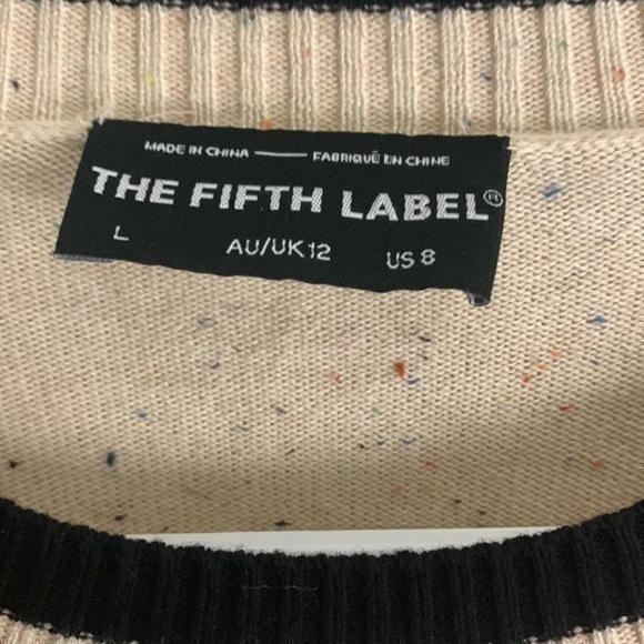 REVOLVE The Fifth Label Bell Sleeve Speckled Sweater Size 8 - Picture 3 of 6